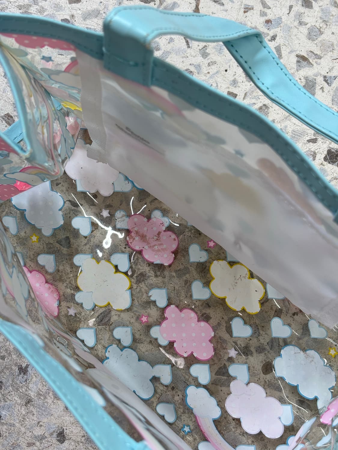Vintage Hello Kitty Sky Blue Clear Tote  상품이미지7