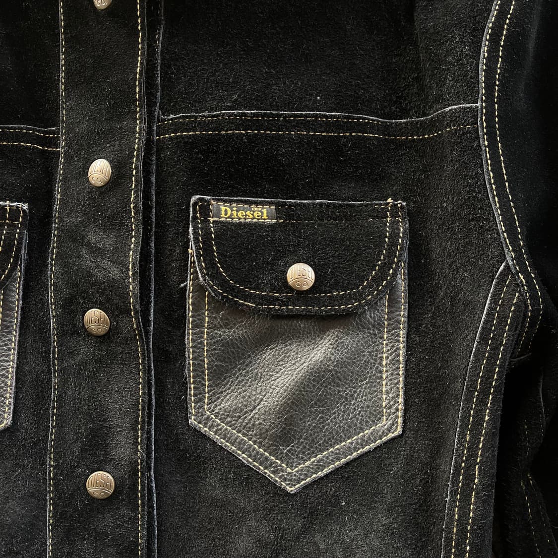 [M] DIESEL VTG 스웨이드/가죽 양면 자켓 상품이미지5