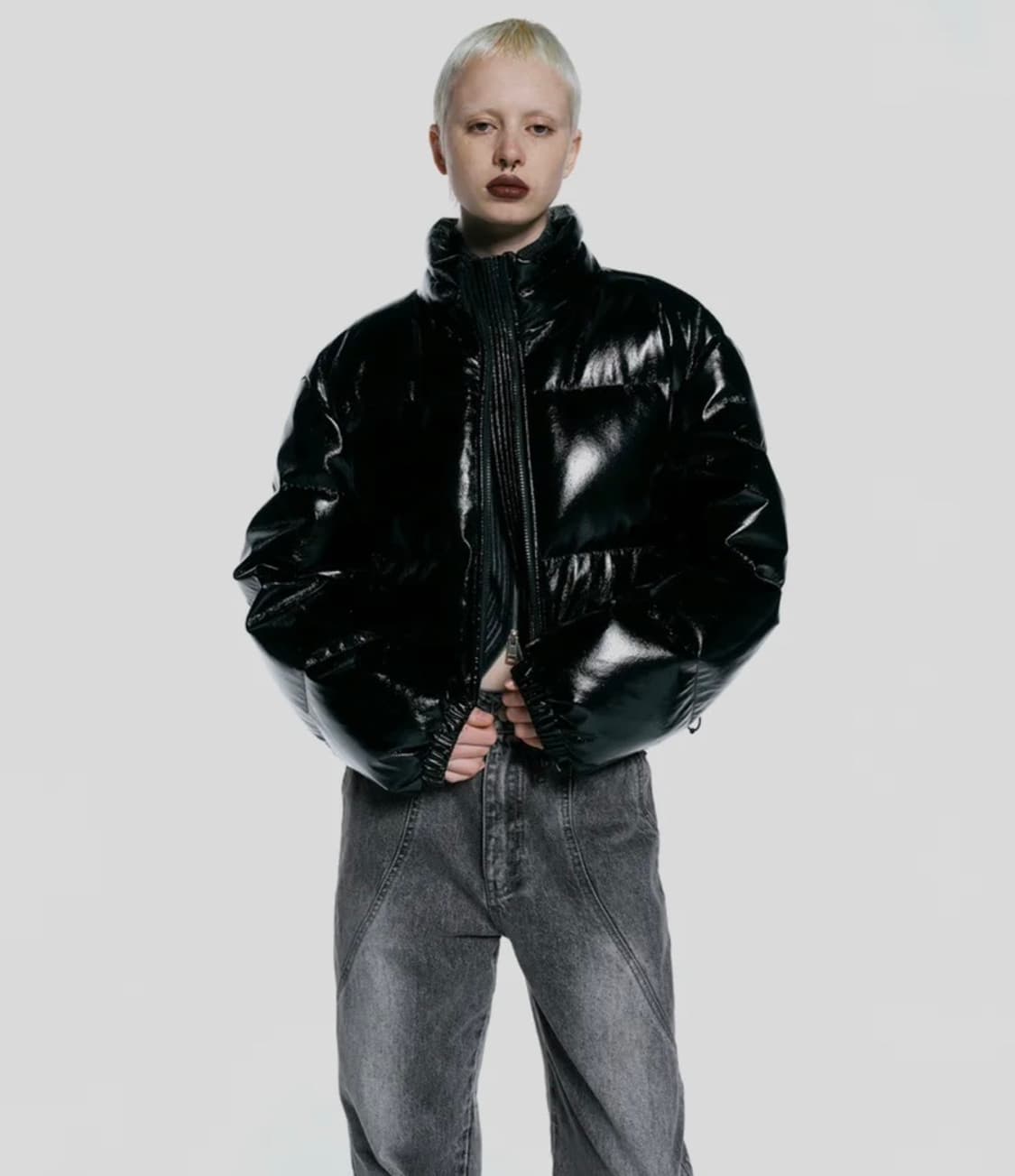 인사일런스 우먼 글리터링 구스 다운 패딩 상품이미지1