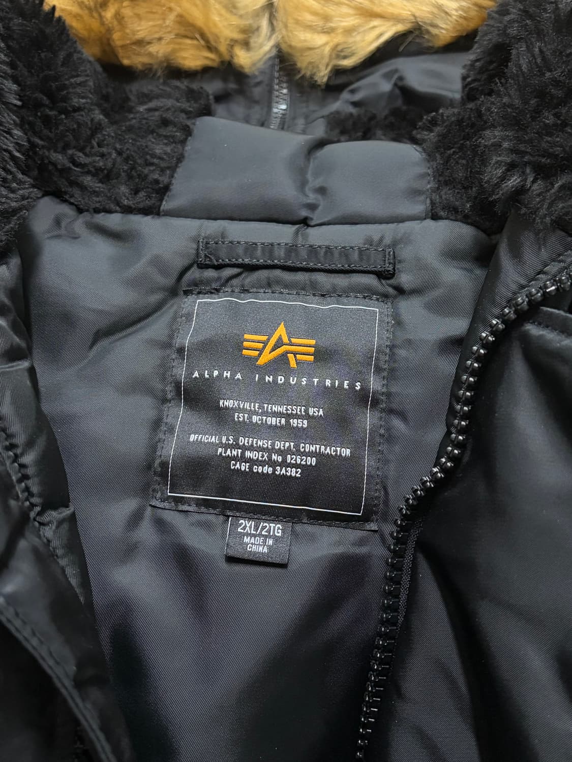 알파인더스트리 N-2B  블랙 XXL 상품이미지3