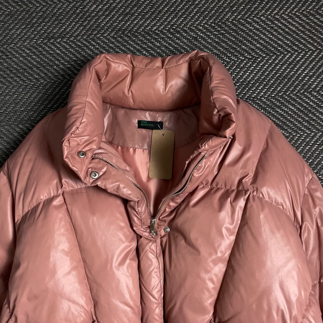 베네통 우먼스 글로시 덕 다운 패딩 점퍼o 4885 상품이미지4