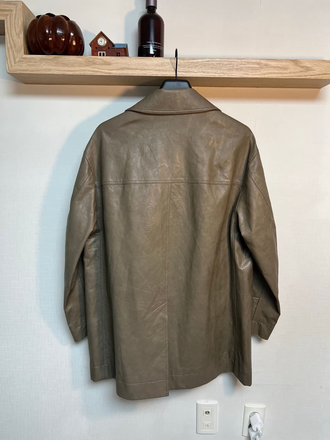 영오 레더 피코트 상품이미지2