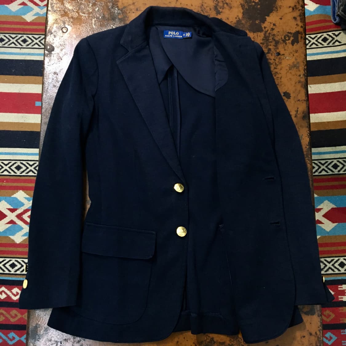 폴로랄프로렌 PRL 자수 네이비 블레이저 자켓 여성 44 사이즈 상품이미지3