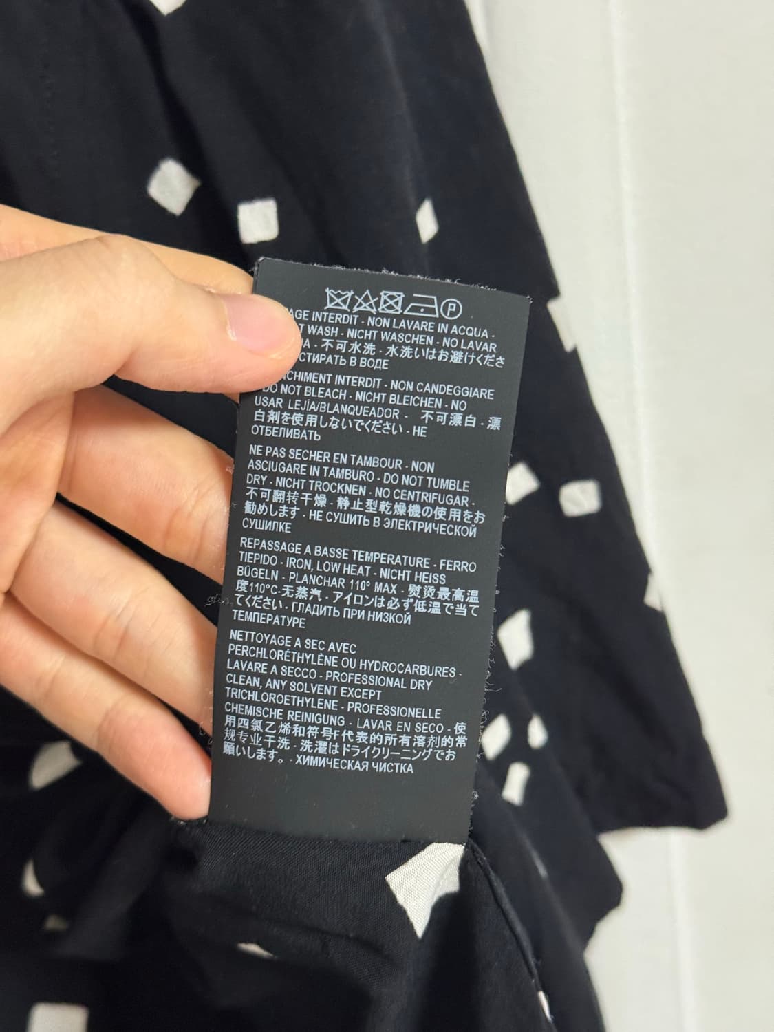 생로랑 스퀘어 패턴 비스코스 반팔 셔츠 상품이미지7