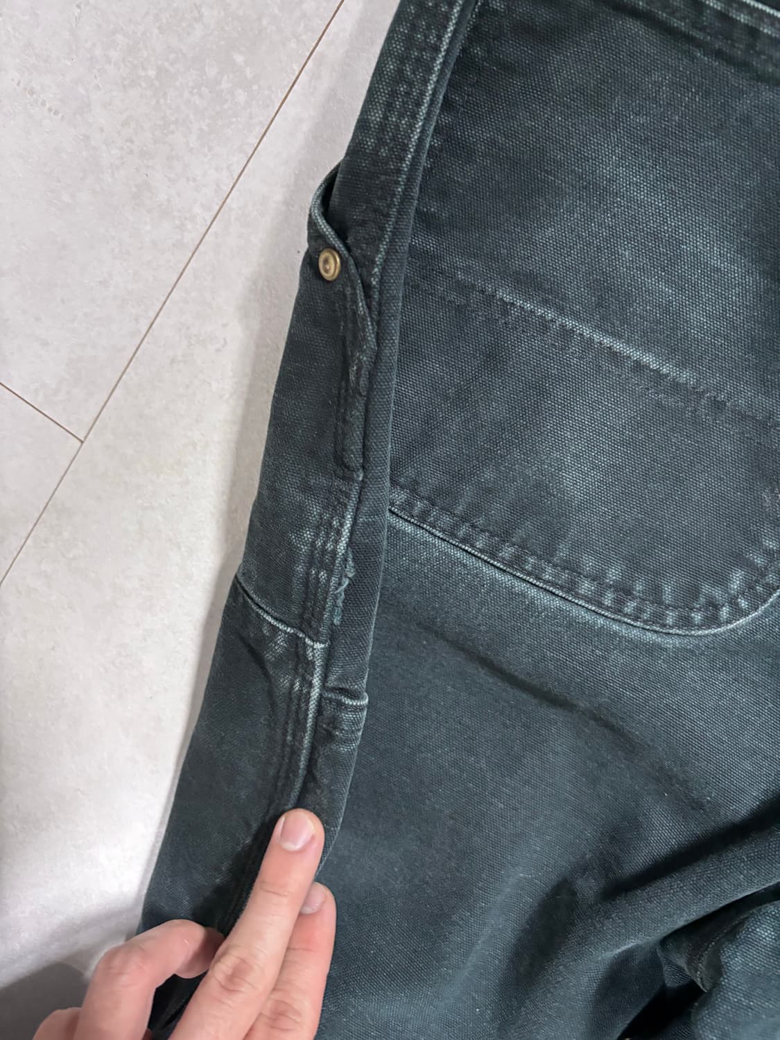 [34]칼하트 b01 더블니 블랙 상품이미지5