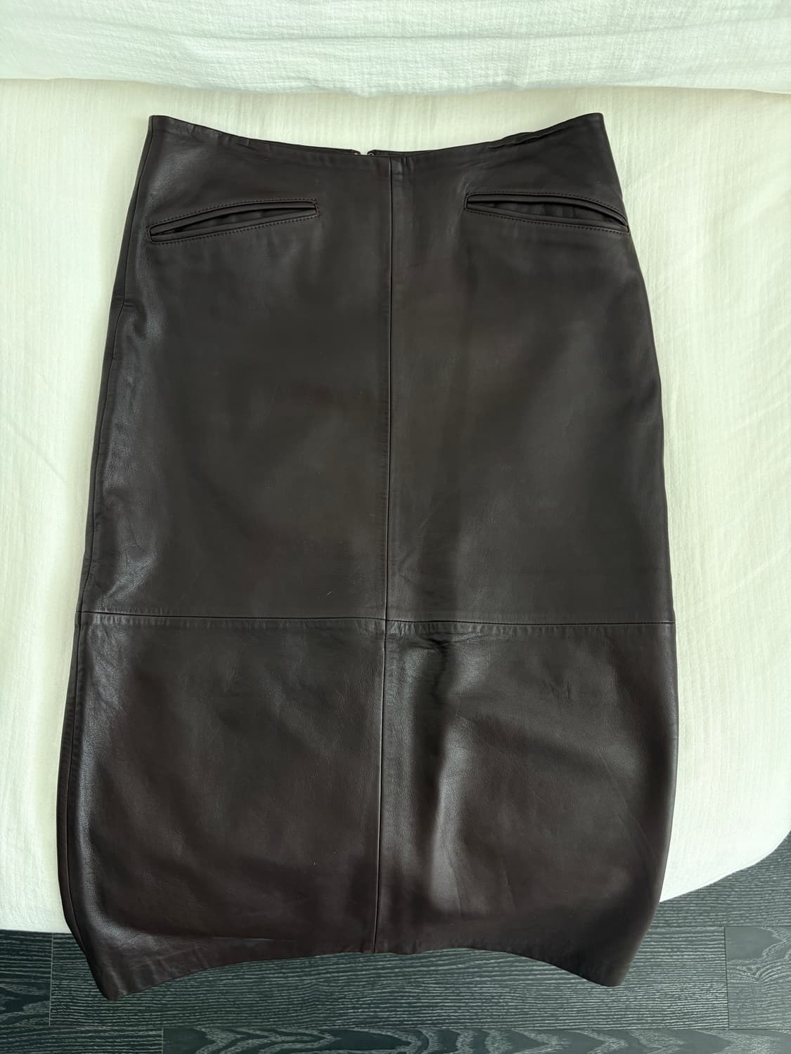 Rouje 루즈 가죽 미디 스커트 상품이미지6