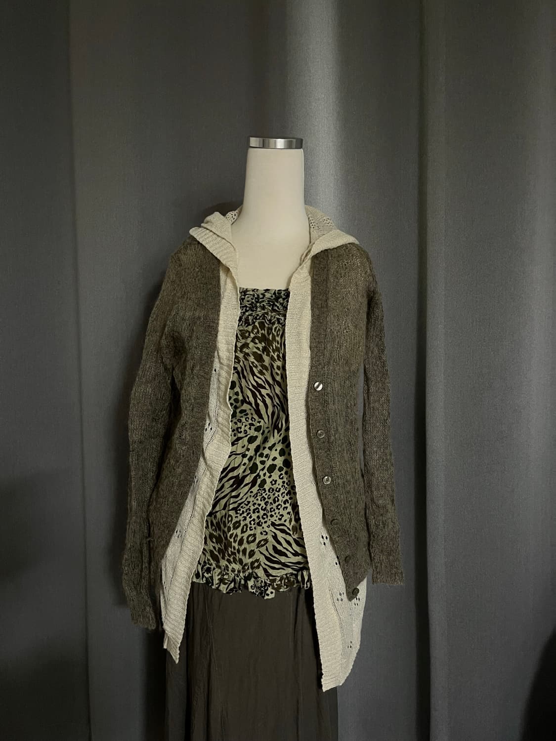 그런지y2k 코디세트(Goa깔 롱스커트) 상품이미지1