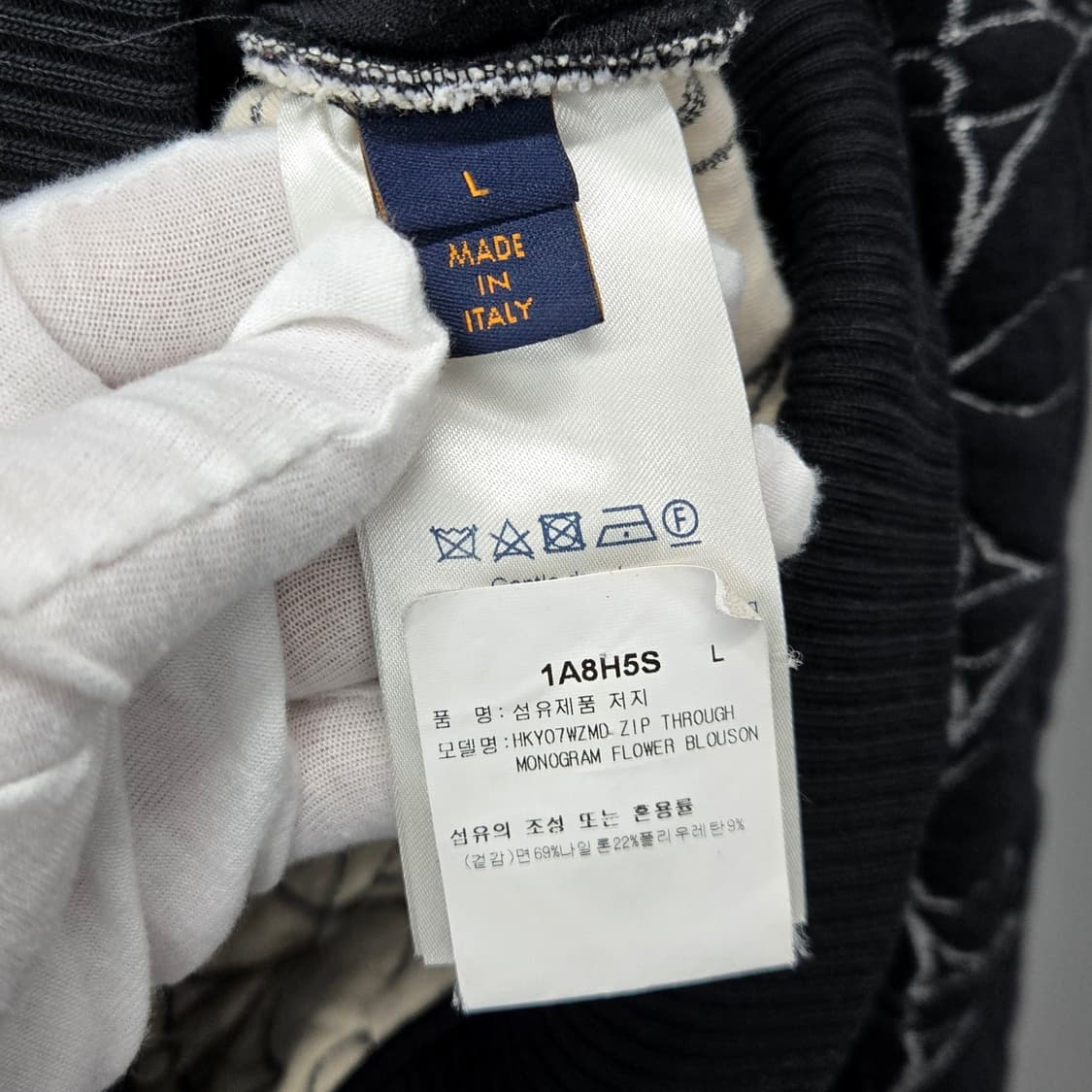 백화점판 / 루이비통 LV 모노그램 플라워 집업 블루종 L 상품이미지5