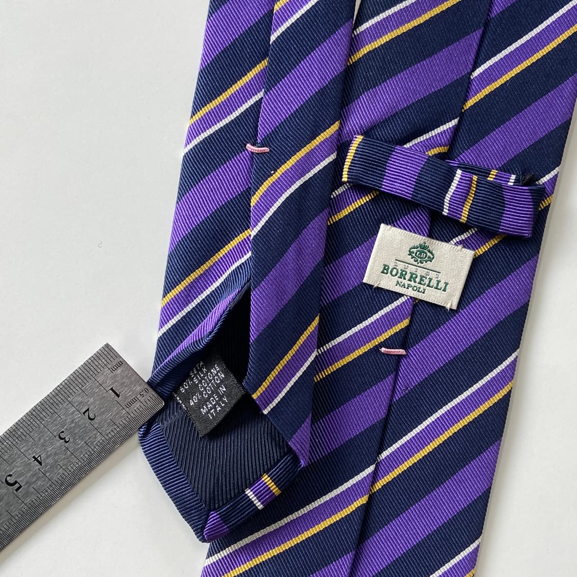 루이지 보렐리(BORRELLI) 명품 정품 넥타이 8.6cm 상품이미지7