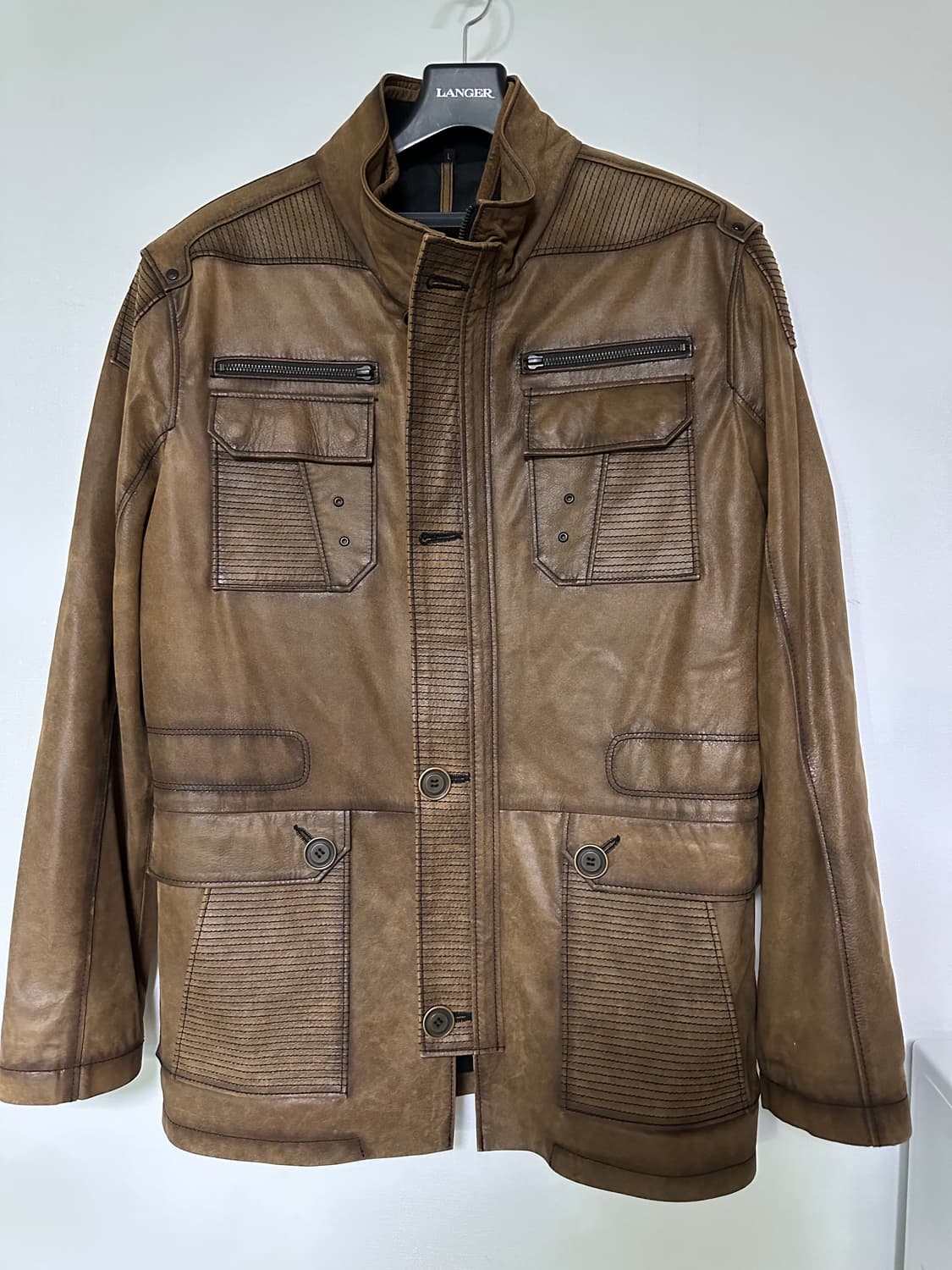 나투렐 가죽 자켓 상품이미지1