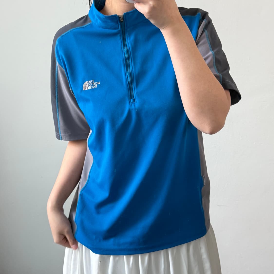 [L] 노스페이스 반집업 반팔티 상품이미지1