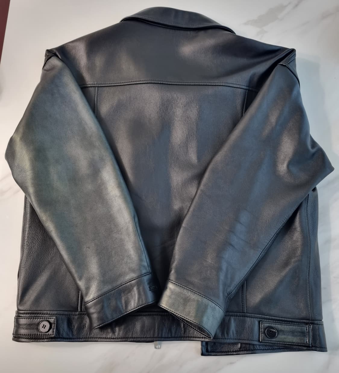 도프제이슨 오버핏 램스킨 싱글자켓 M 상품이미지2