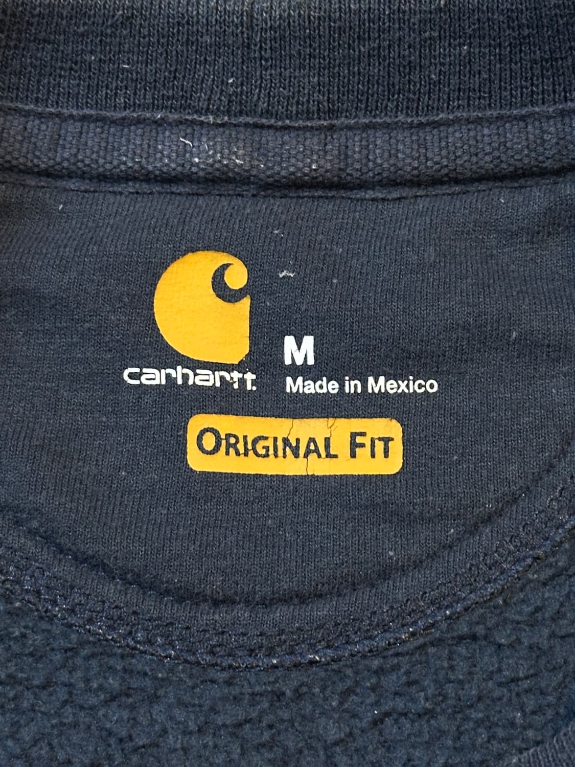 칼하트 CARHARTT 미드웨이트 오리지널핏 맨투맨 네이비 상품이미지4