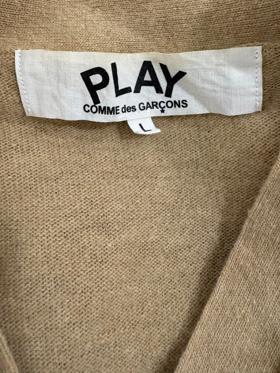 꼼데가르송 블랙 하트 니트 가디건 상품이미지4