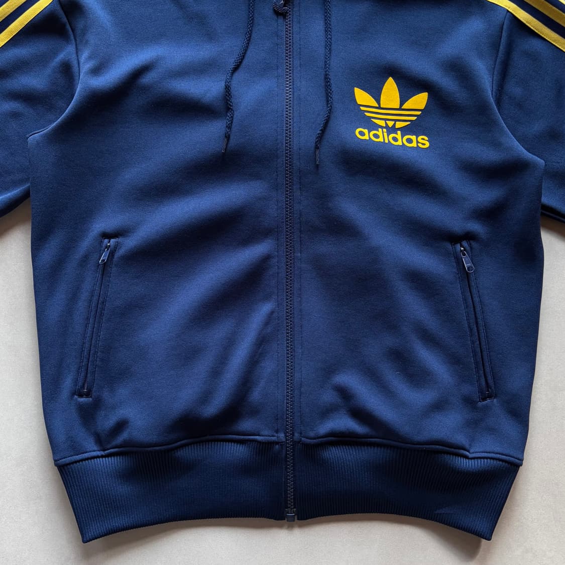 [L]아디다스 후드 플락 네이비 트랙탑 져지 상품이미지5
