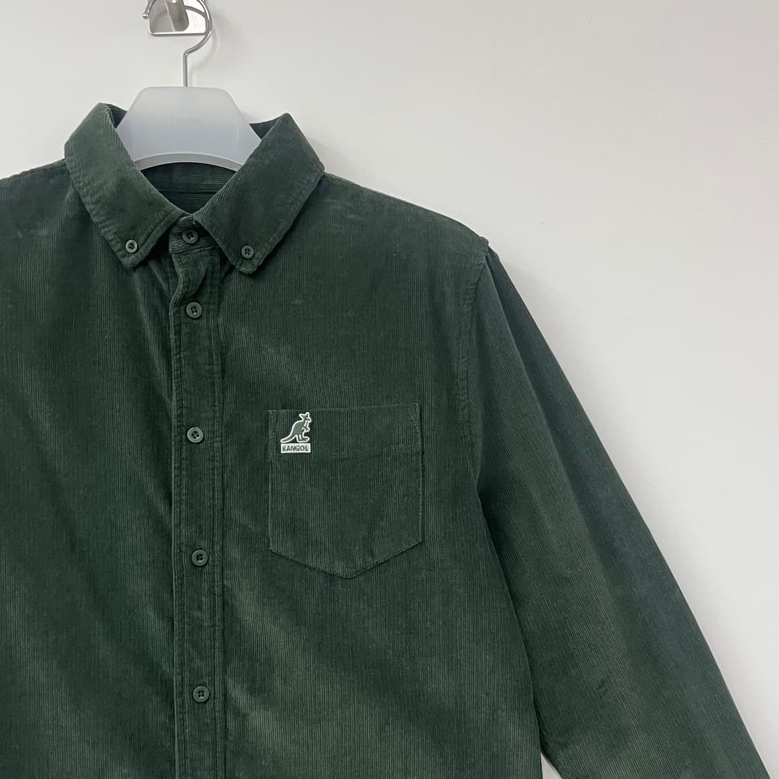 캉골 코듀로이 딥그린 셔츠 남방 상품이미지4