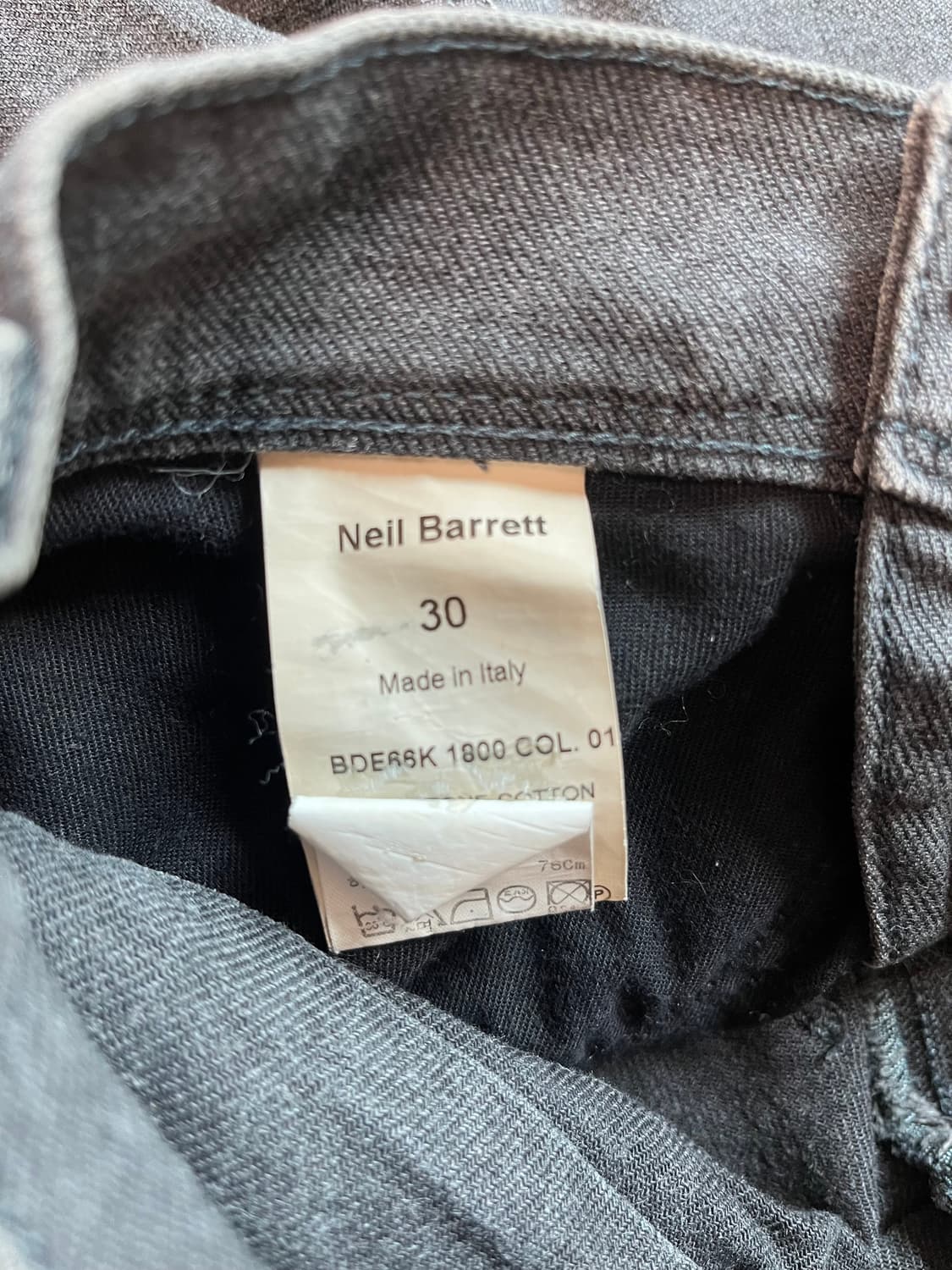 닐바렛 흑청 데님 청바지 30 정품 상품이미지9