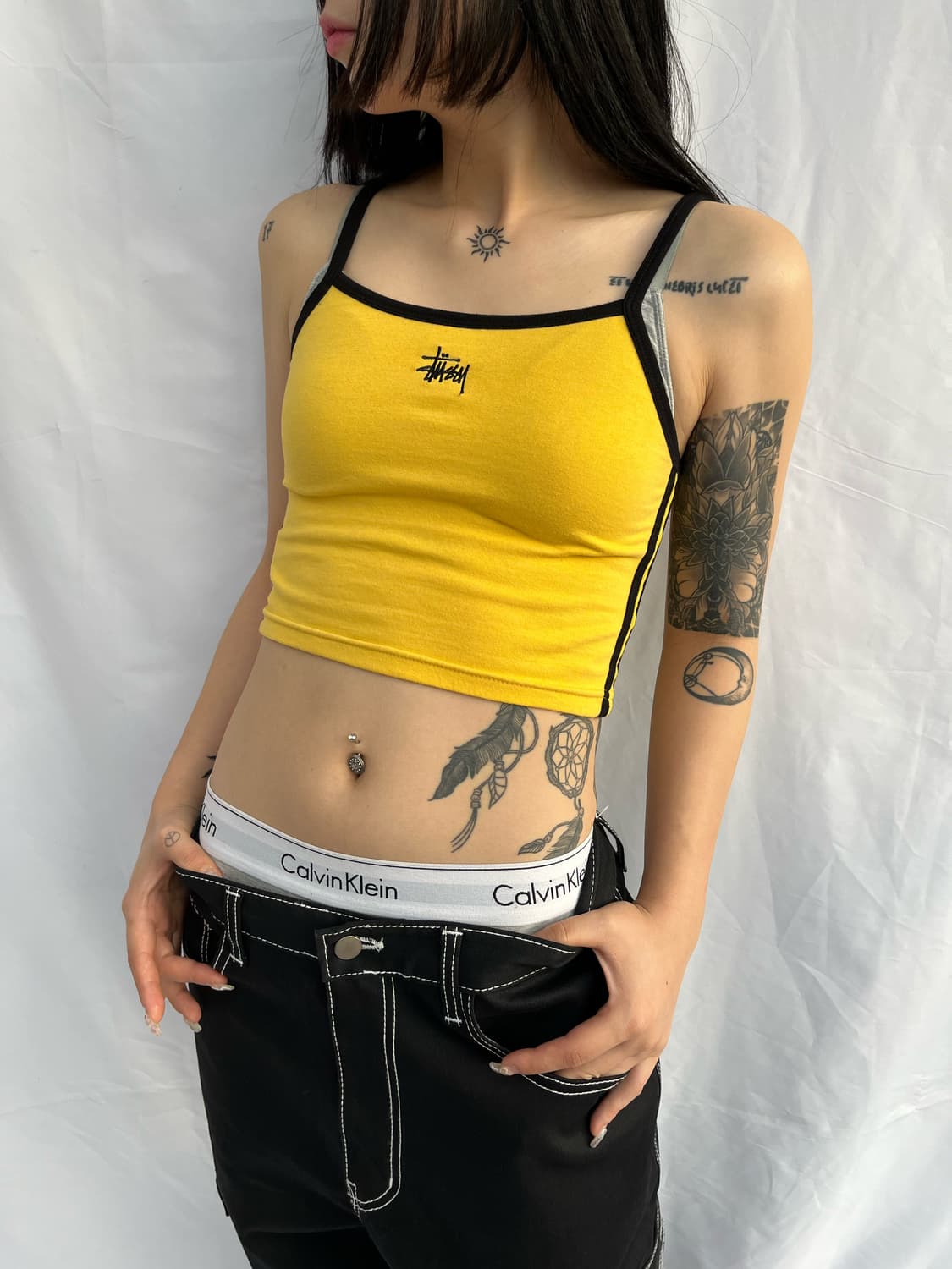 스투시 크롭 슬리브리스 상품이미지2