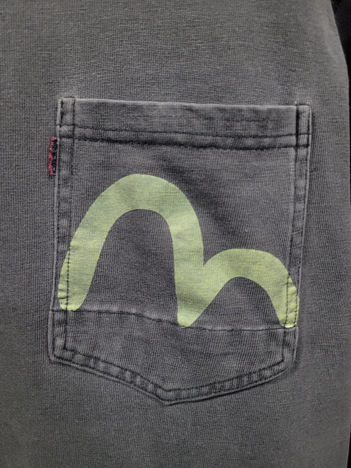 EVISU 에비수 초빈티지 포켓 로고 셔츠 상품이미지3