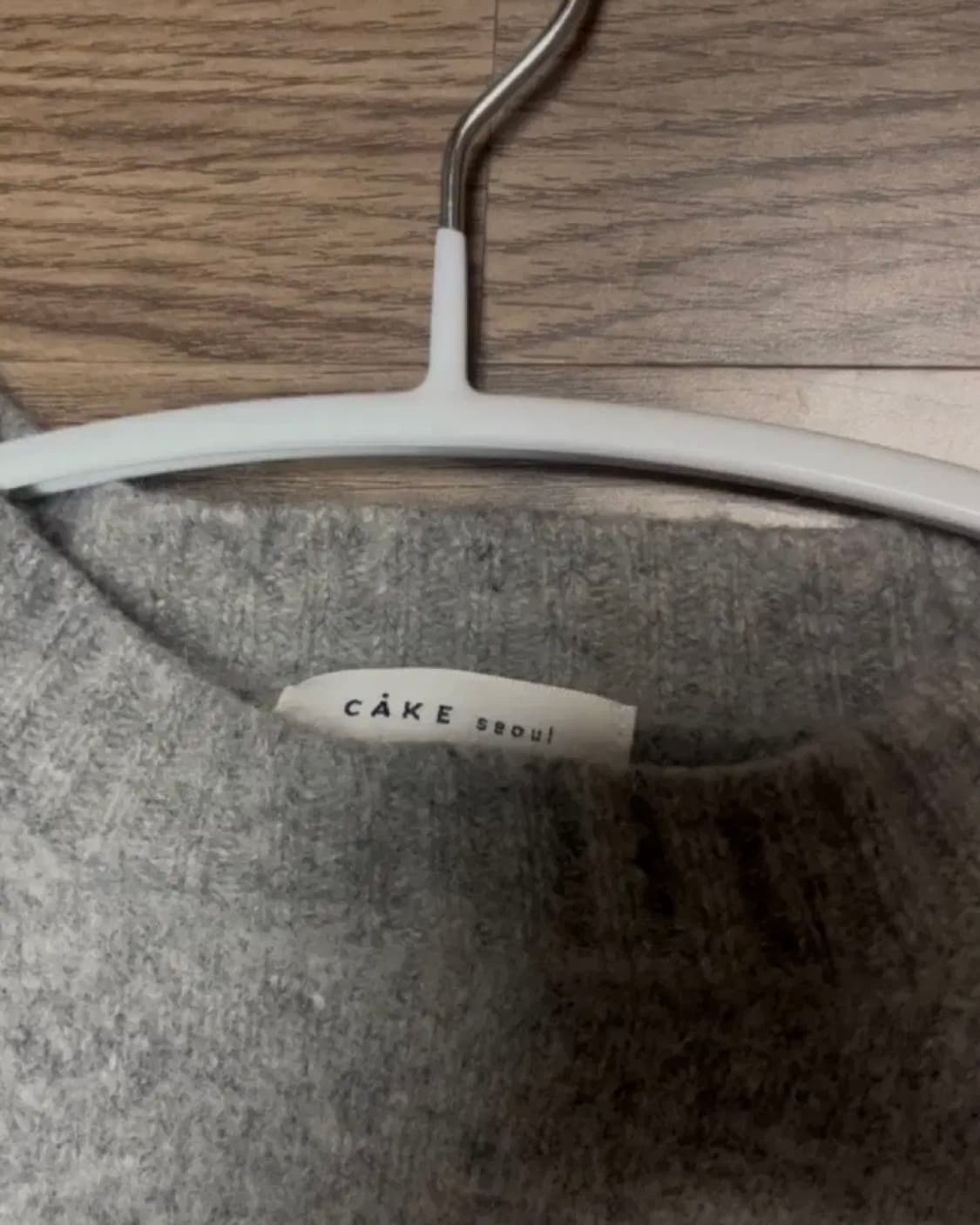 그레이 울 니트 스웨터 상품이미지2