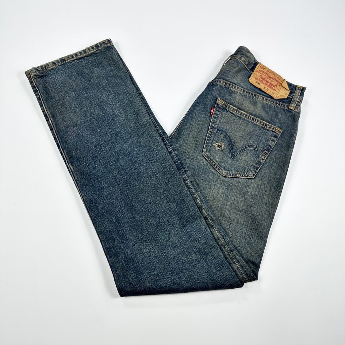 리바이스 501 오리지널 워싱 데님 팬츠 (32인치) 상품이미지2