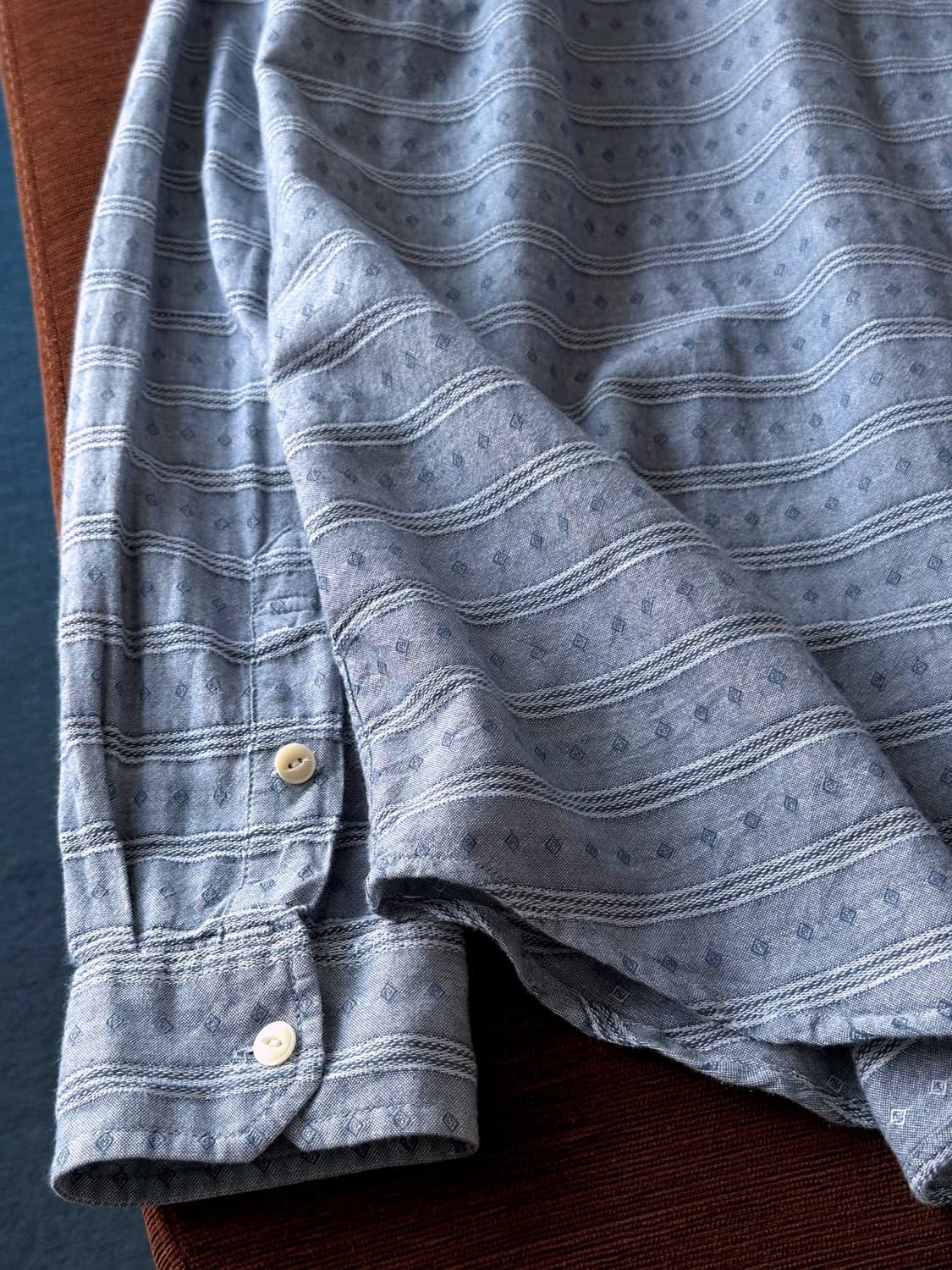 Jacquard design loose work shirt 상품이미지6