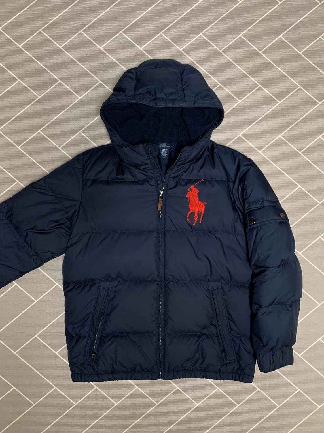 폴로 빅포니 패딩 네이비 상품이미지1