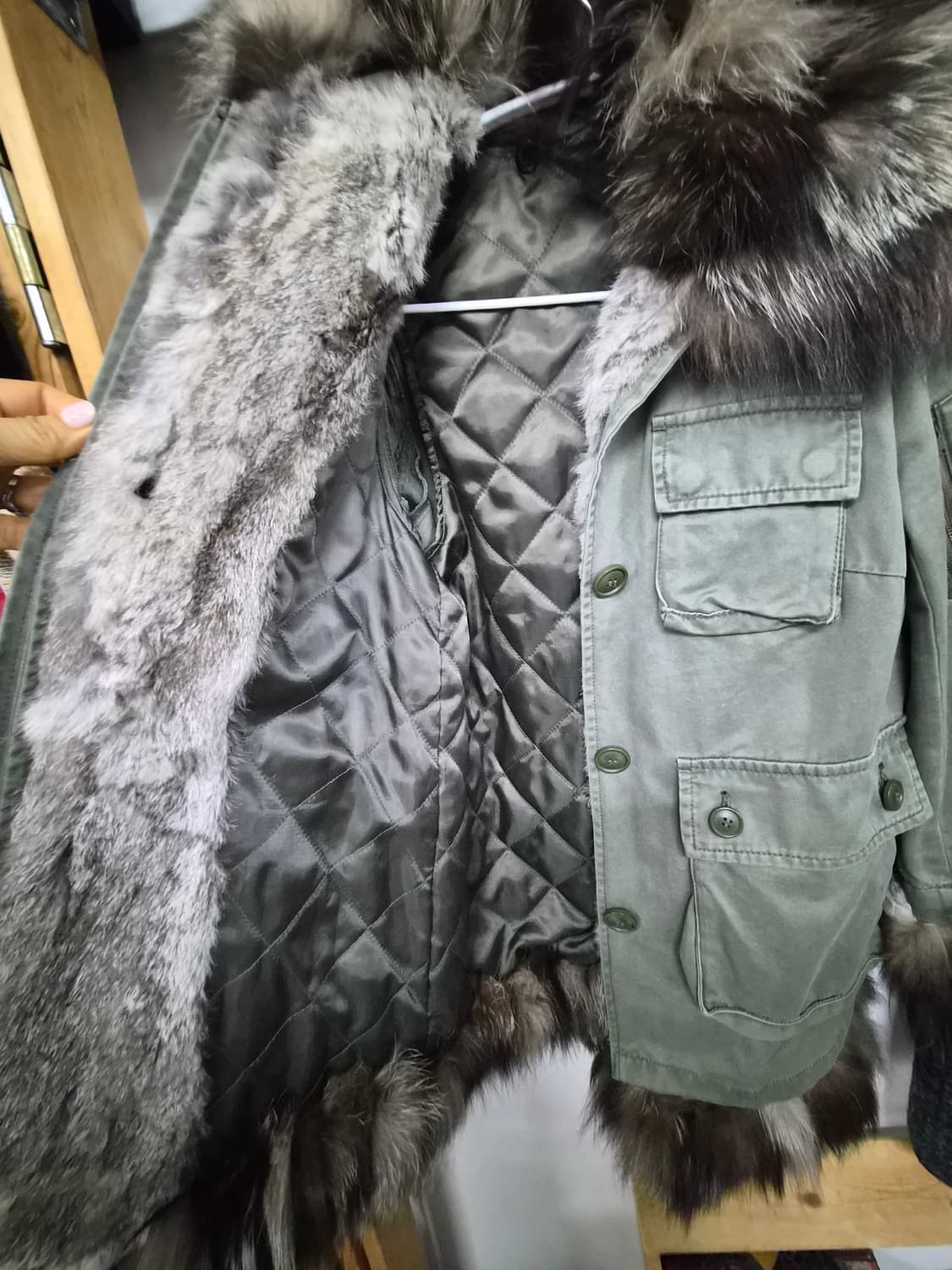 수입 폭스퍼내피 탈부착 야상 상품이미지3