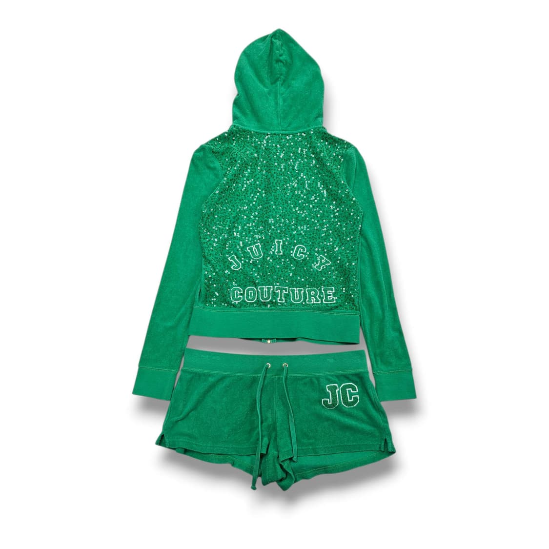 S Juicy Couture 스팽글 애플그린 셋업 상품이미지2