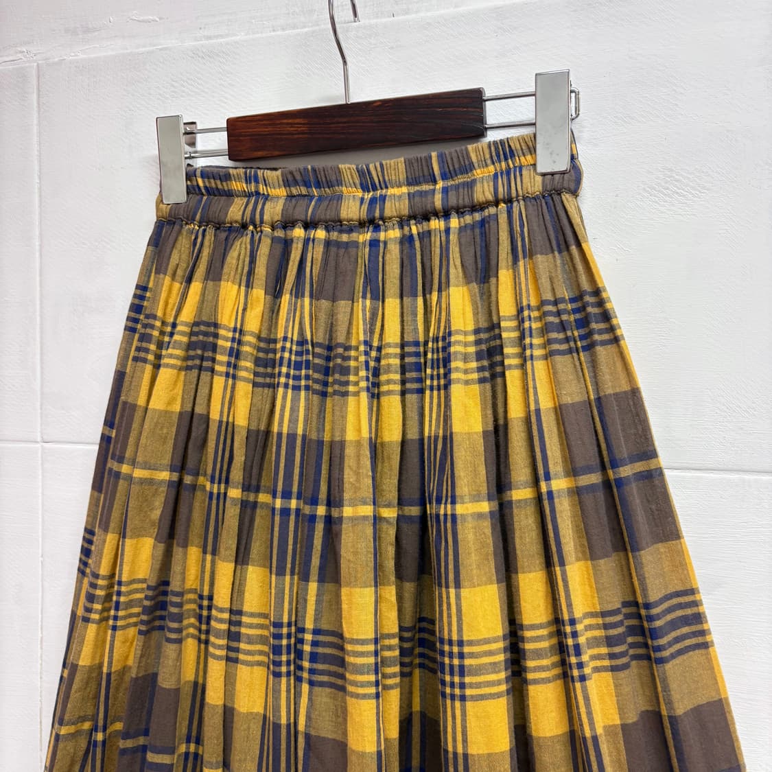 samansa mos2 사만사모스 코튼 체크 롱스커트 JPN 상품이미지2