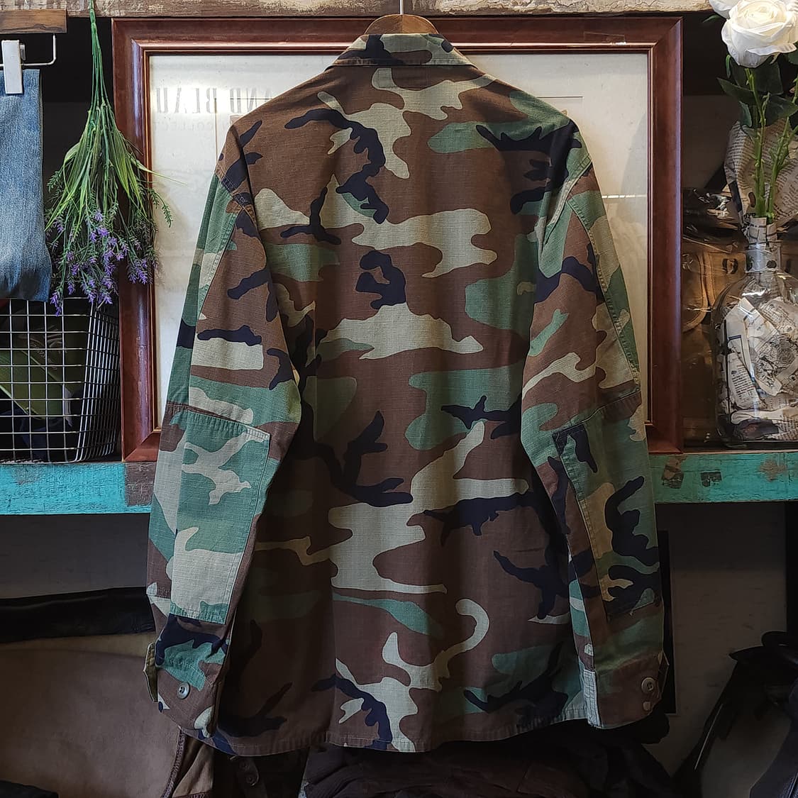 90s 미군 BDU 카모셔츠 우드랜드 라지 래귤러 상품이미지3