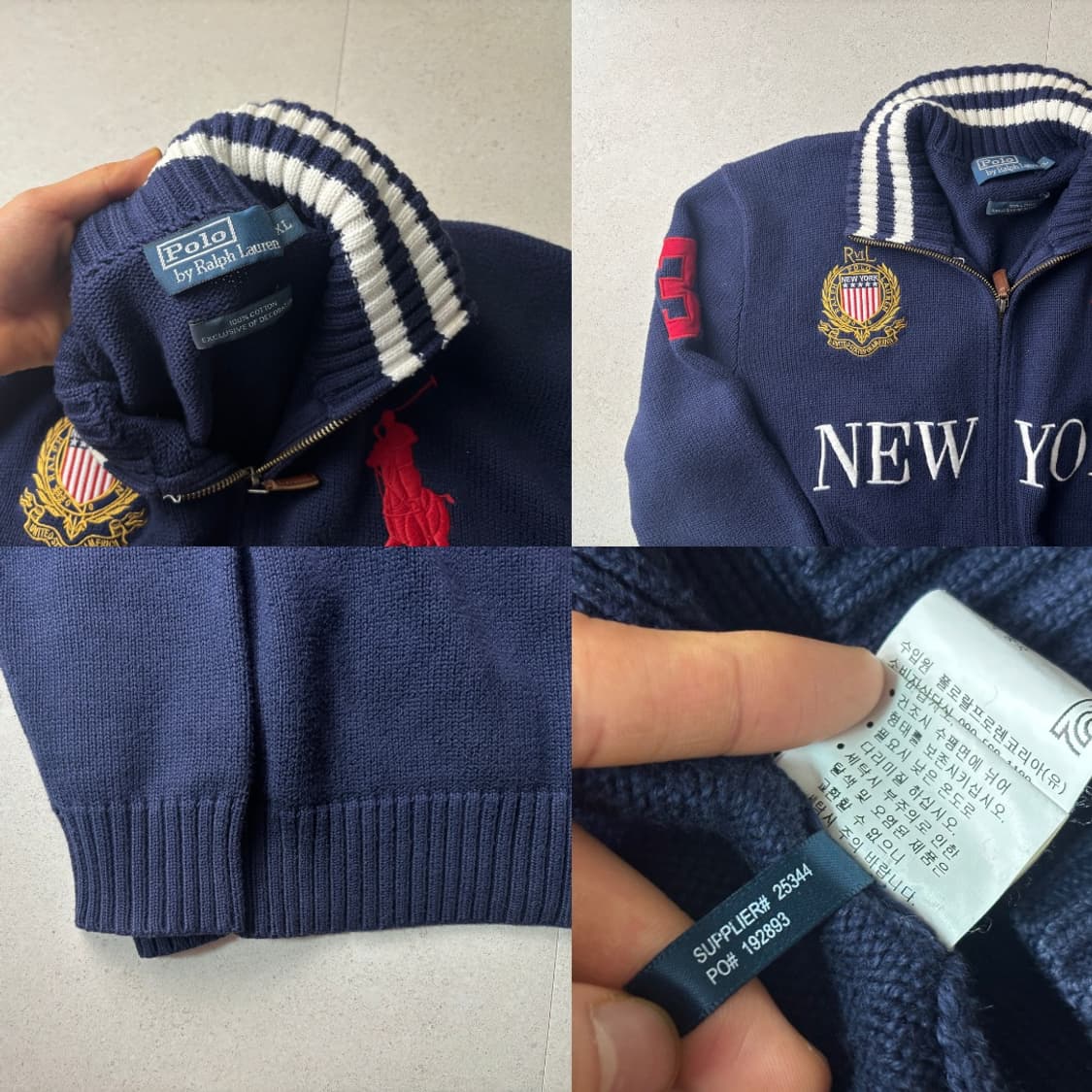 폴로 빅포니 뉴욕 치프키프 니트집업 상품이미지4