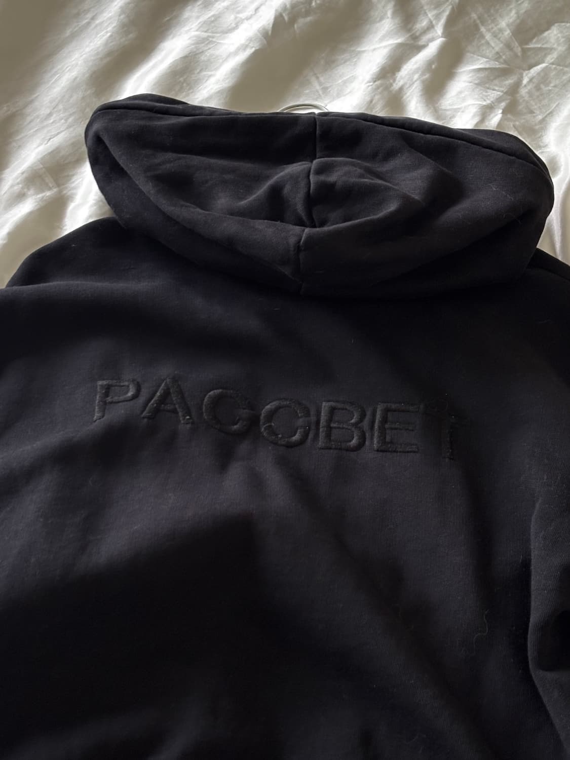 라스벳 블랙 로고 후드티 상품이미지2