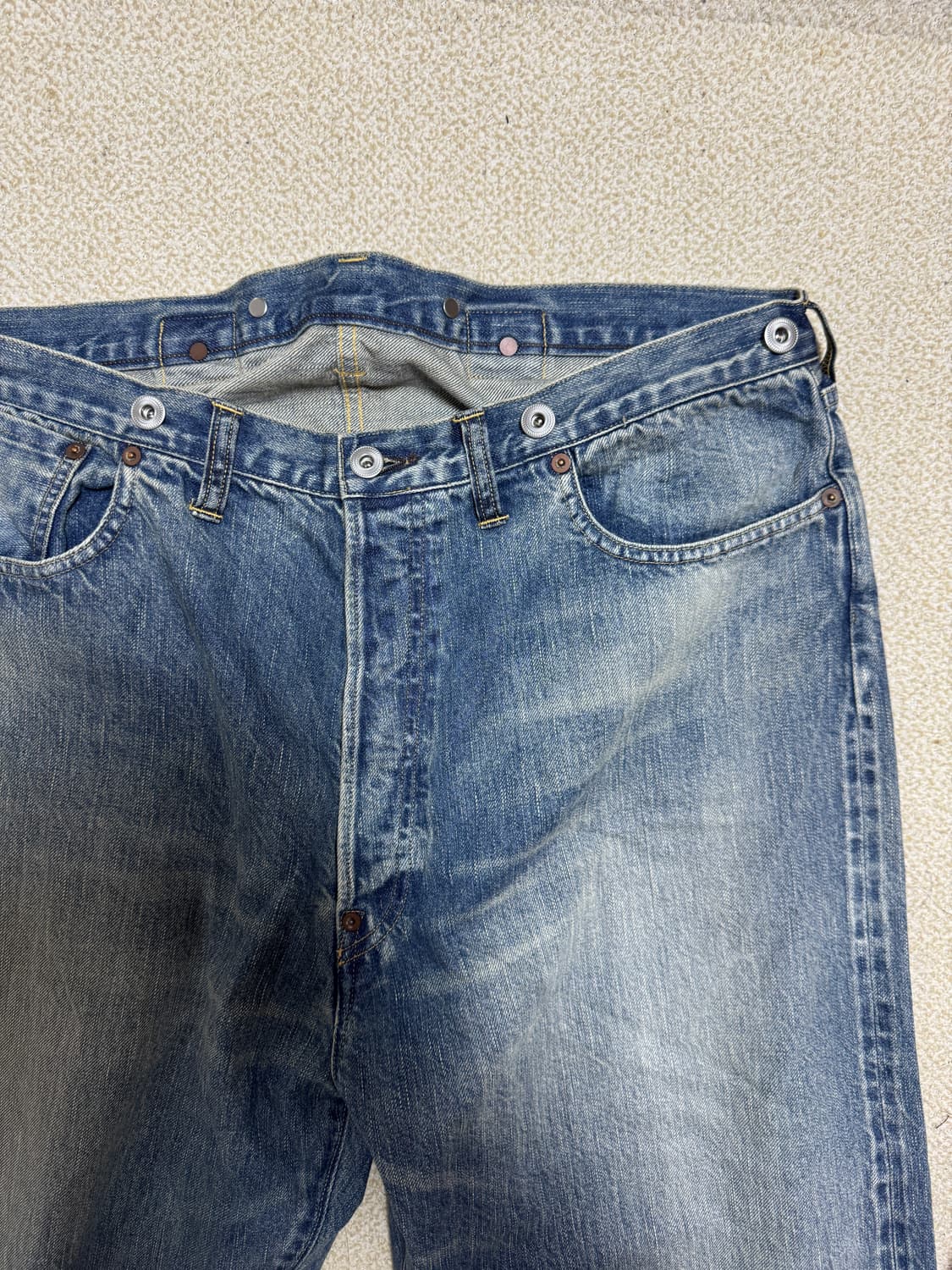 아프레쎄 / NO.22 WASHED WIDE DENIM PANTS 상품이미지2