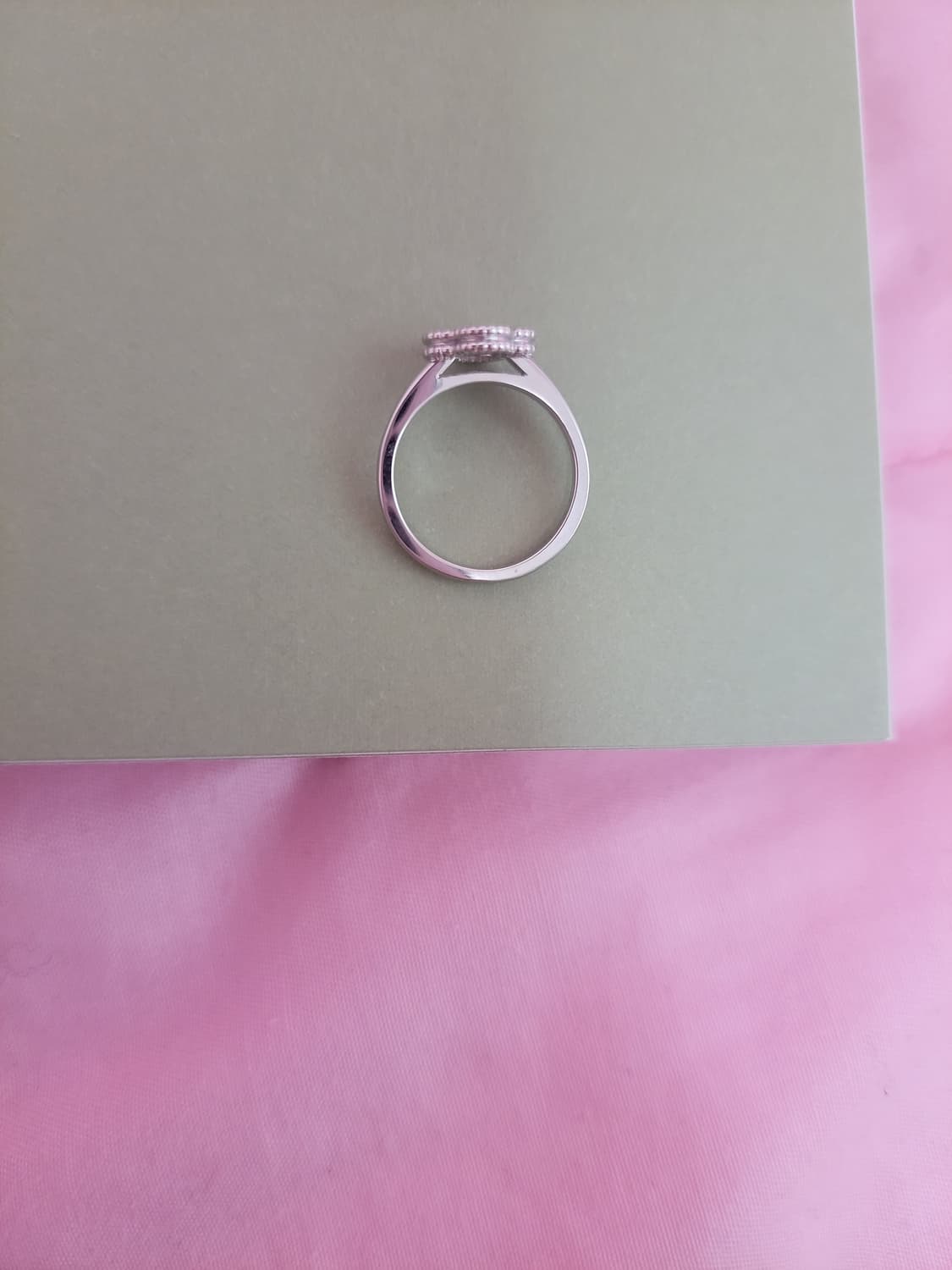 정품)급처상태좋음!반클리프 다이아 스위트알함브라링 반지 인보이스,영수증O 상품이미지6