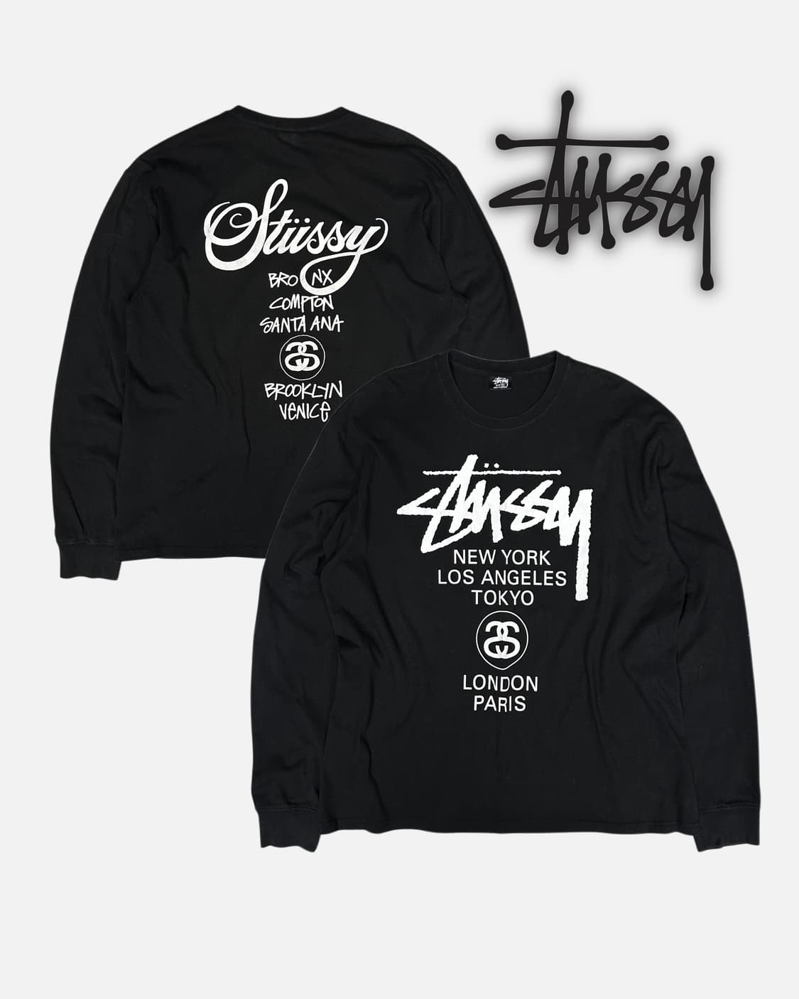 STUSSY world tour logo t-shirt 상품이미지1