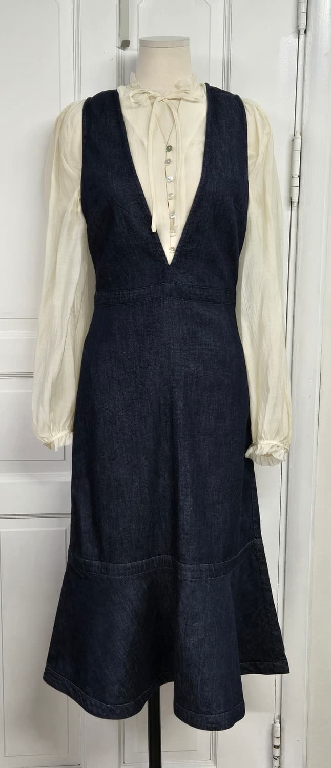 새상품)바나나리퍼블릭 데님원피스5.5만/자라 블라우스3만 상품이미지1