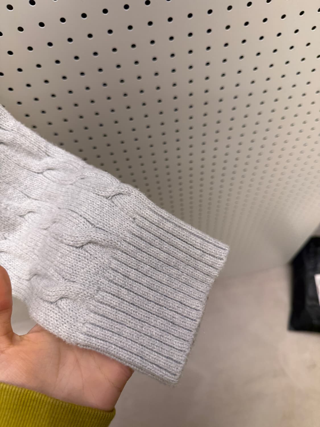 폴로 랄프 로렌 케이블 니트 스웨터 라이트 그레이 U1375 상품이미지4