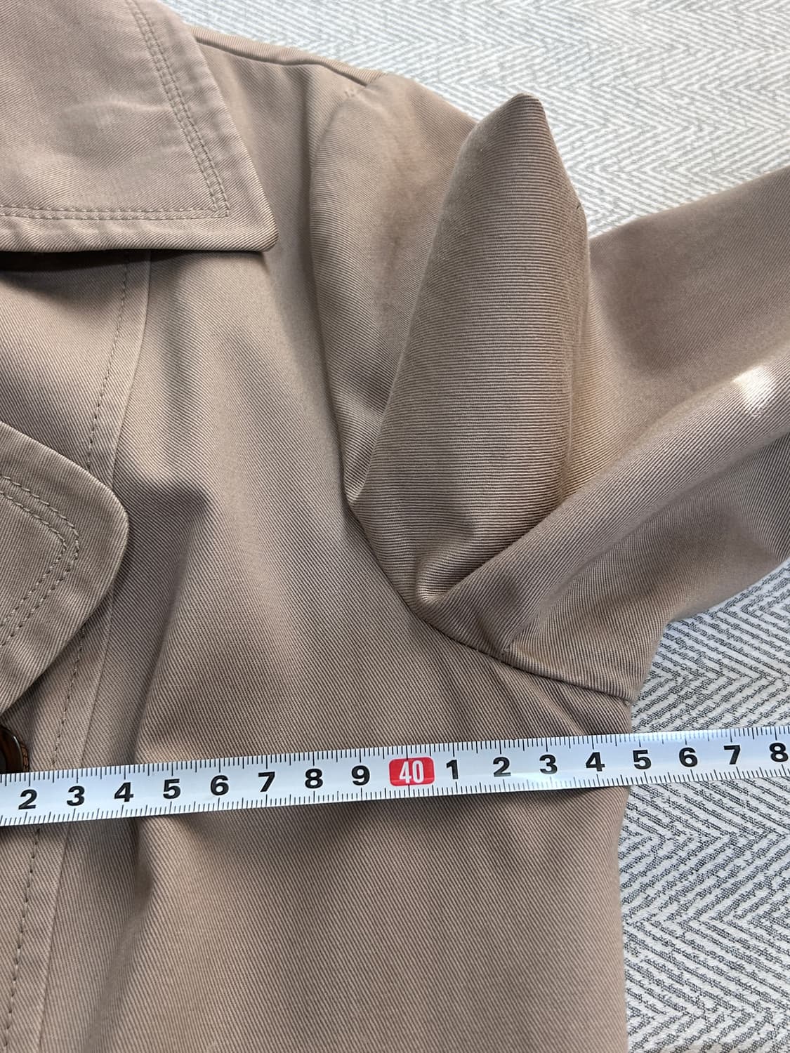 [55-66] 제시뉴욕 베이지 트렌치코트 여성 66사이즈 상품이미지8