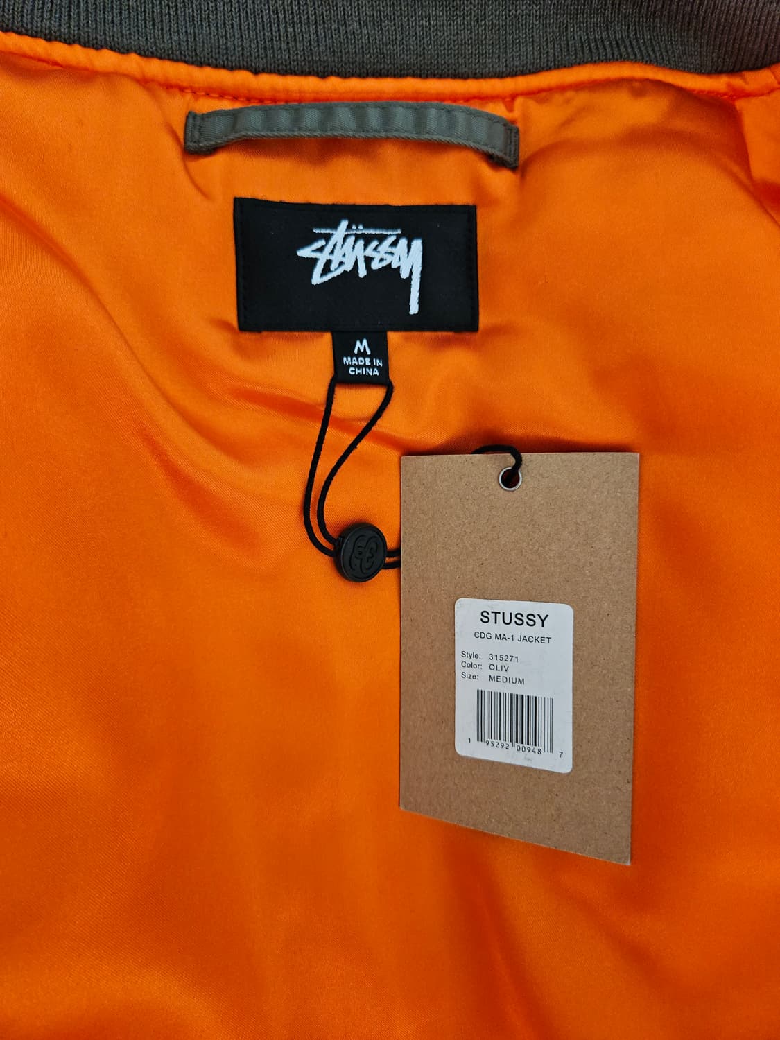 [M] 스투시 꼼데가르송 40주년 MA-1 자켓 상품이미지3