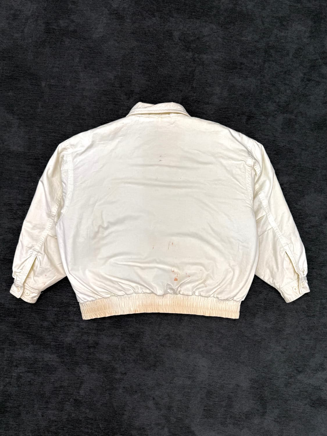 빈티지 아이보리 코튼 봄버 자켓 상품이미지6