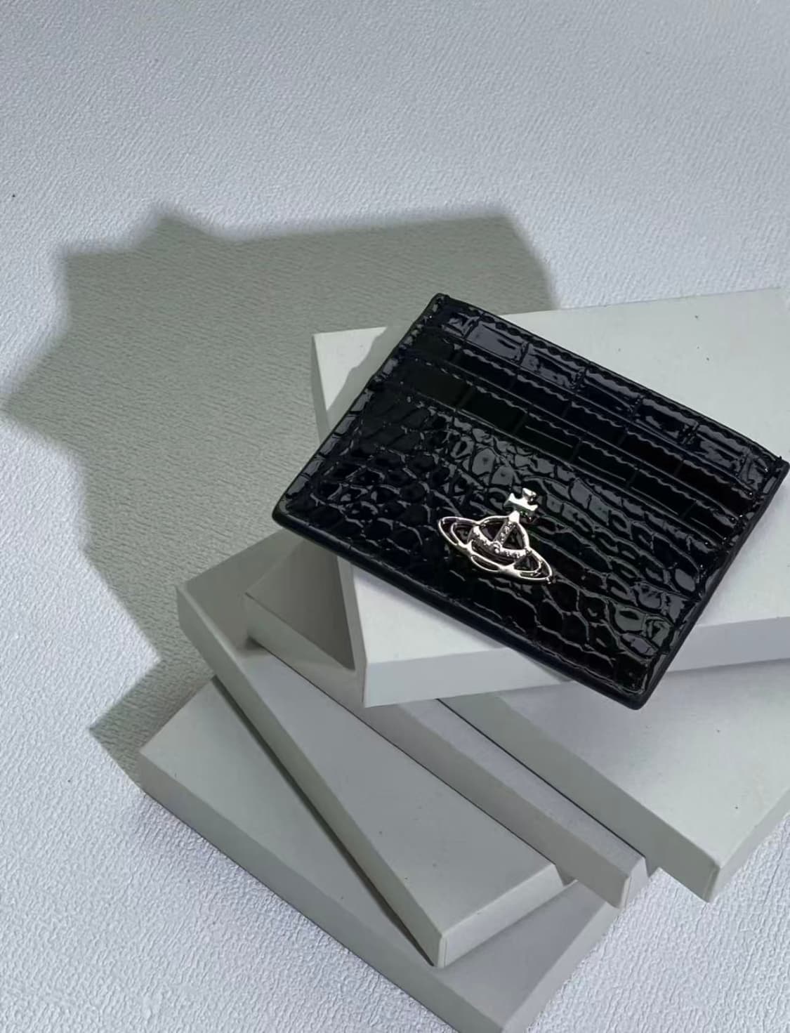 
비비안 웨스트우드 플랫 카드 홀더 블랙 상품이미지3