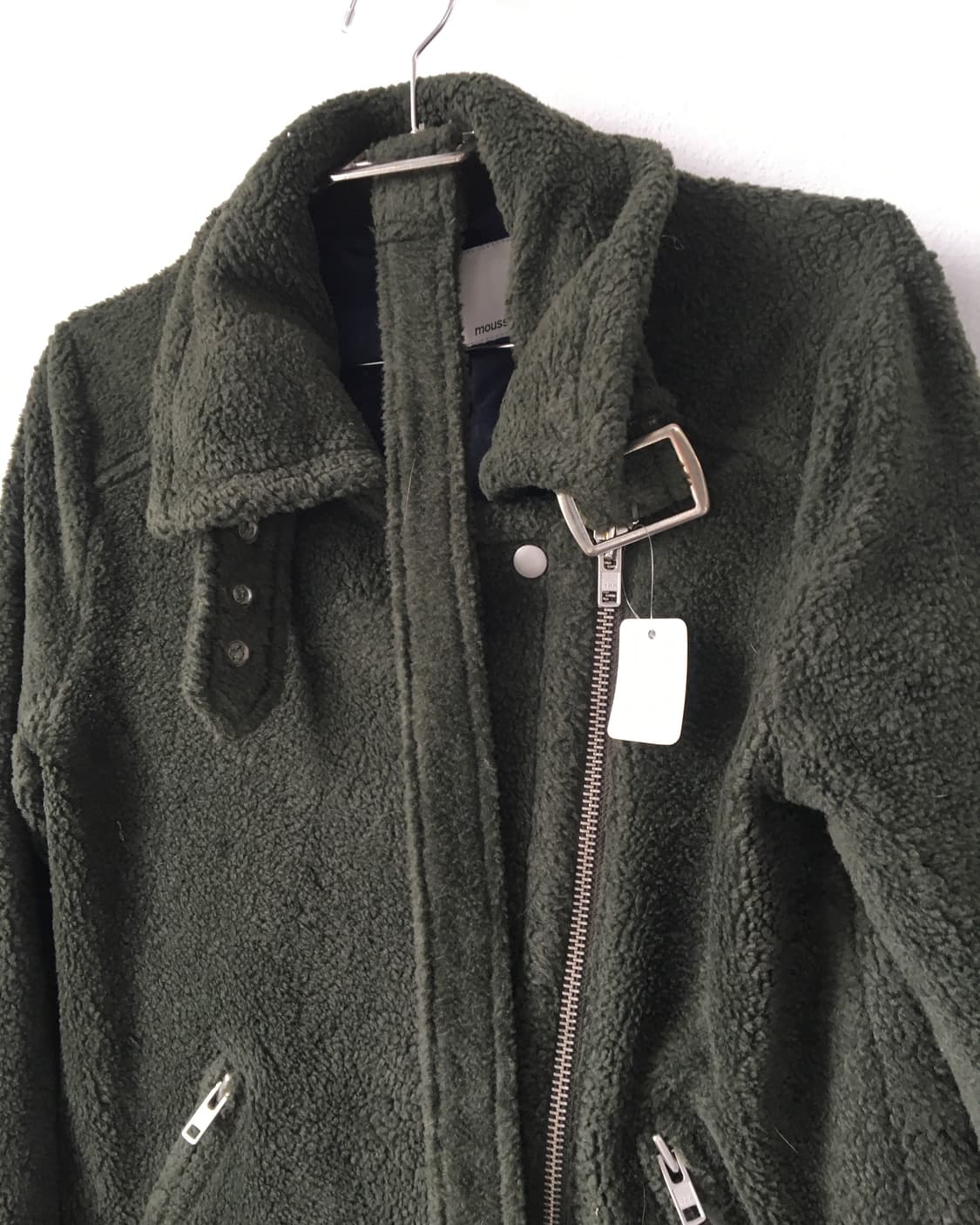 Belted fleece rider jacket 상품이미지4