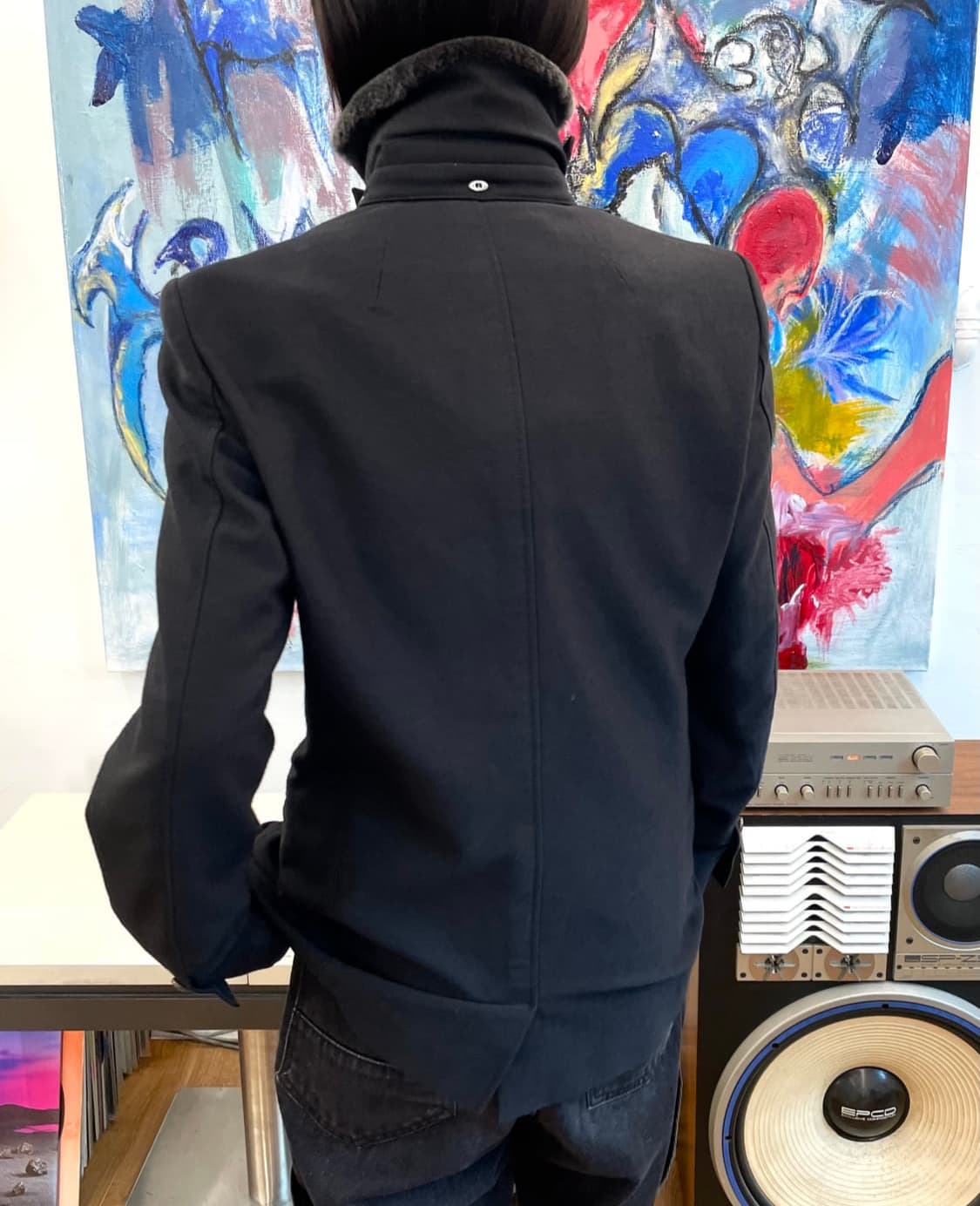 미하라 야스히로 퍼 트리밍 테일러드 자켓 상품이미지4