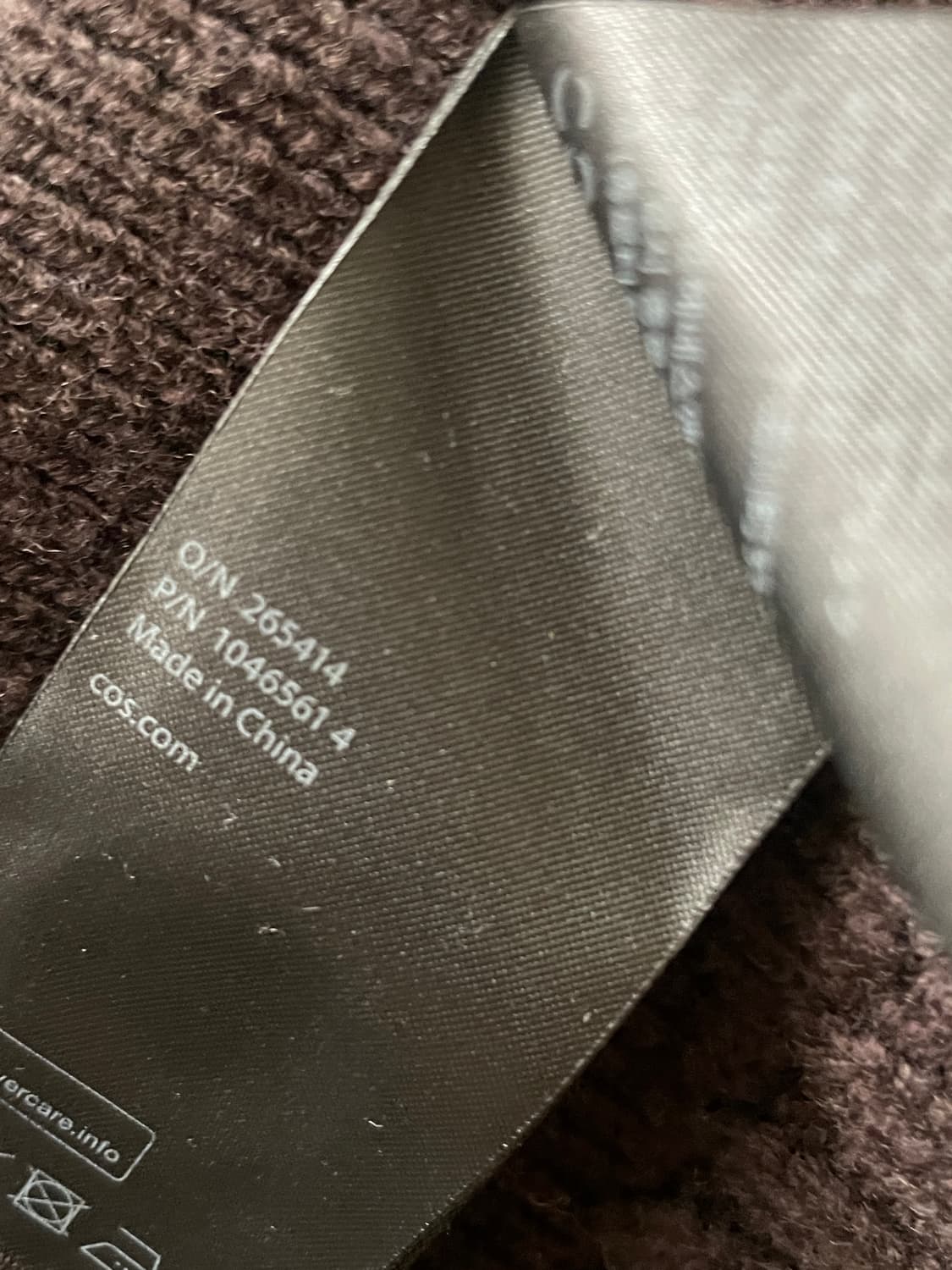 코스 COS 리브드 카라 울 가디건 M 상품이미지3