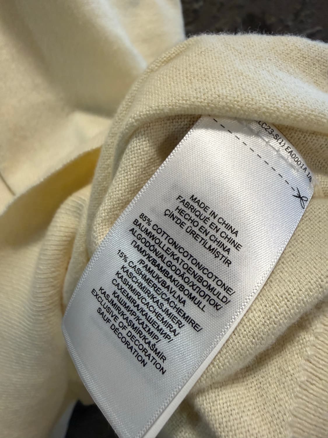 M 폴로 랄프로렌 POLO 코튼 캐시미어 니트 크림 아이보리 상품이미지6