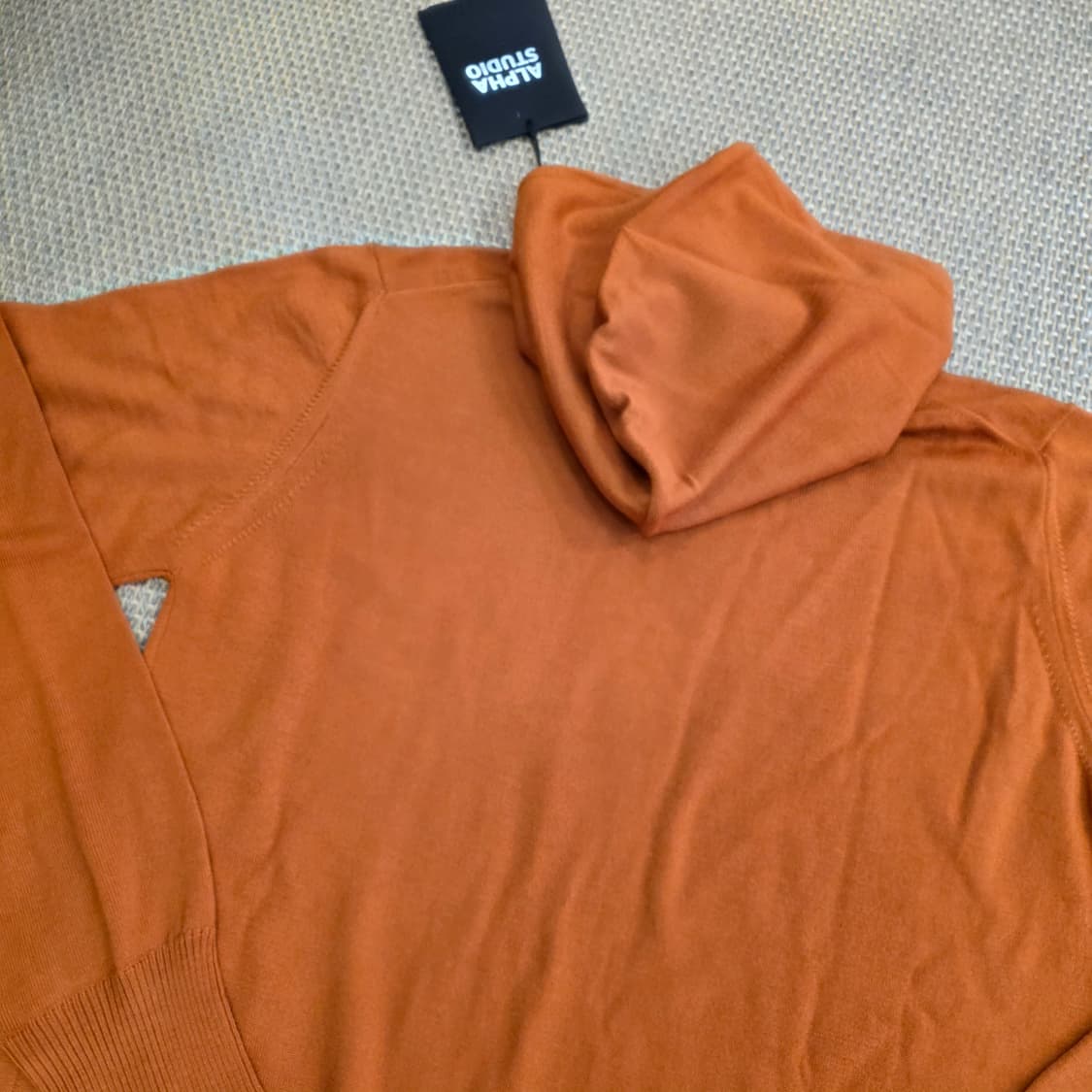 Alpha Studio 최상급 메르노울 럭셔리 니트 후드티 점퍼 상품이미지9