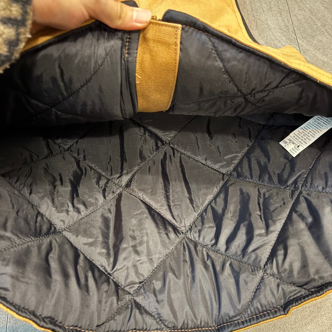 칼하트 정품 덕 캔버스 브라운 조끼 상품이미지6