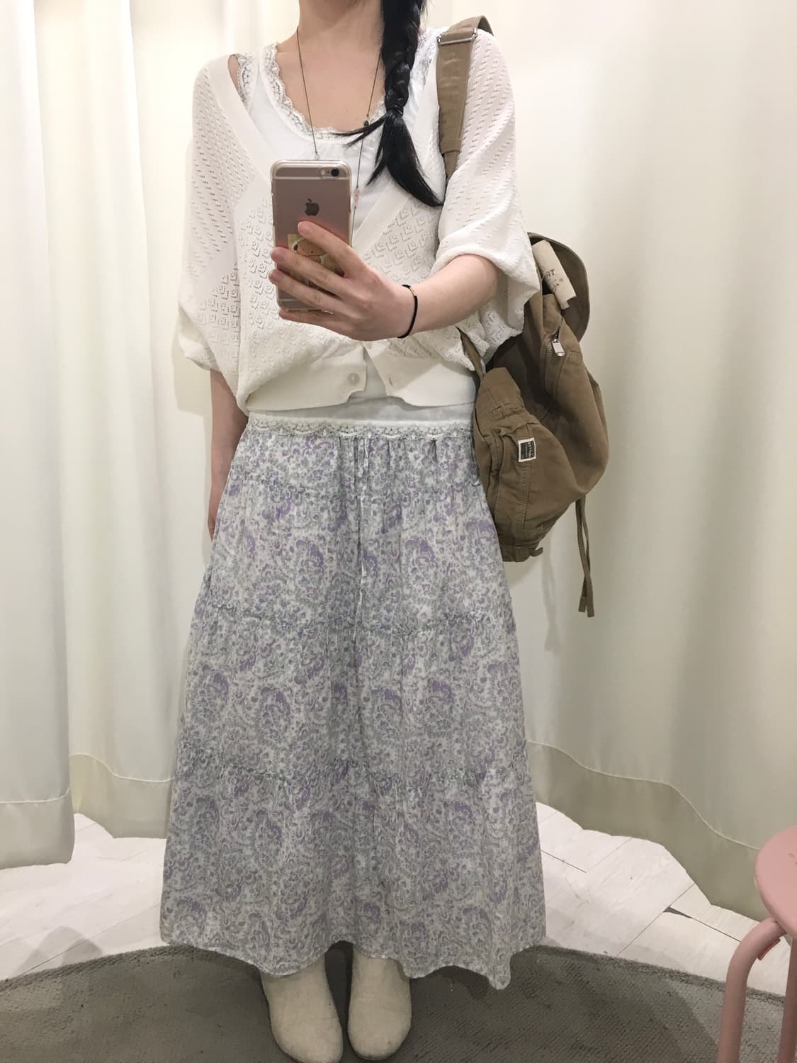 earth music floral skirt 상품이미지6