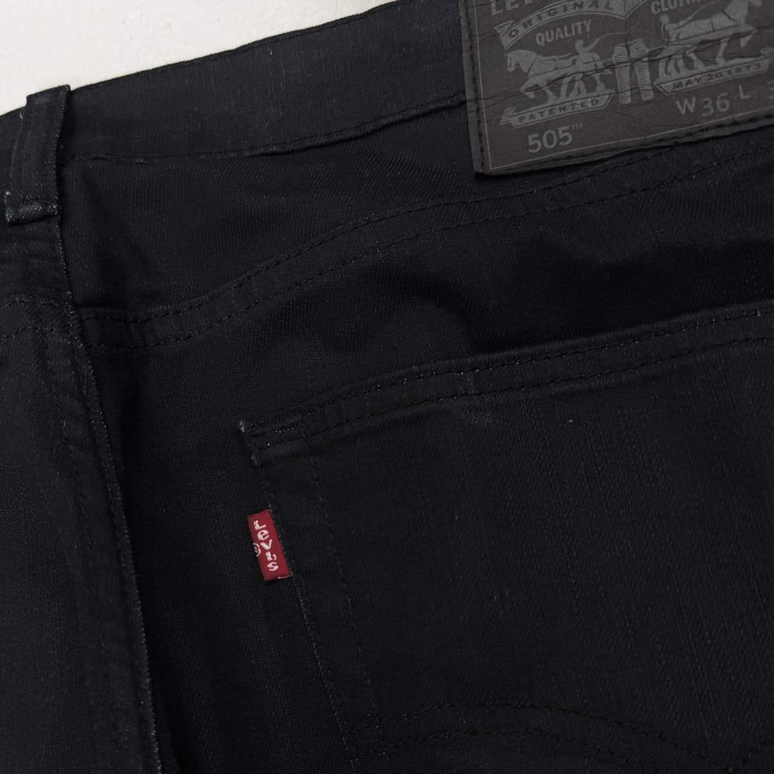 리바이스 흑청 505 스케이터 와이드 데님팬츠 상품이미지7